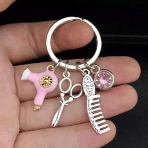 Hairdresser/Stylist Beauty PINK Jewel Keychain